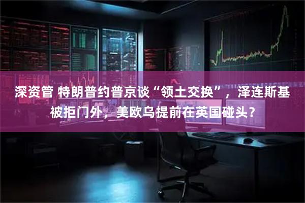 深资管 特朗普约普京谈“领土交换”，泽连斯基被拒门外，美欧乌提前在英国碰头？
